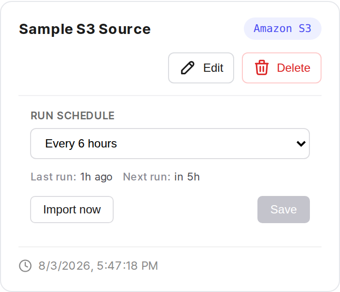 Source registered