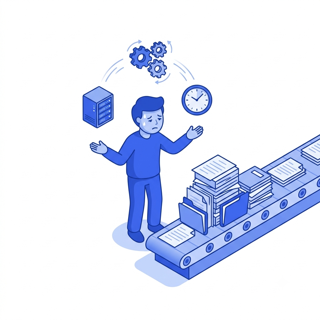 The burden of building and operating a document conversion system in-house